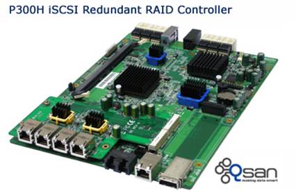 Qsan P300H iSCSI 双控制器容错功能 RAID 控制器