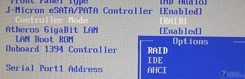 将Controller Mode选项设置为RAID,tt存储