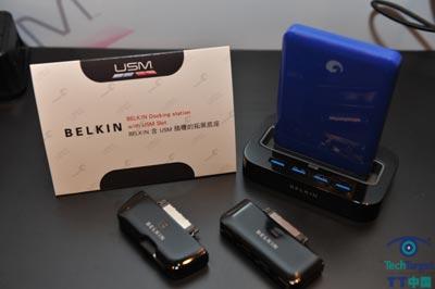 BELKIN含USM插槽的拓展底座 & Seagate GoFlex移动硬盘
