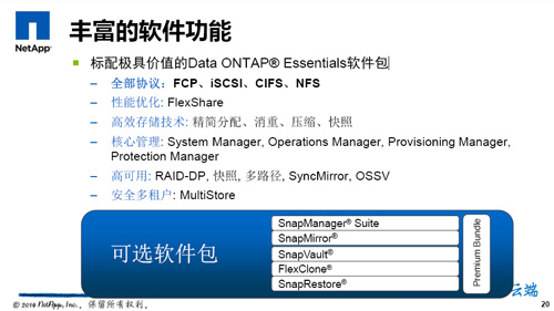 FAS2500系列软件功能